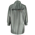 Vintage - Silver Bad Boy U.S.A. Long Jacket 1990s Medium Vintage Retro