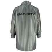 Vintage - Silver Bad Boy U.S.A. Long Jacket 1990s Medium Vintage Retro