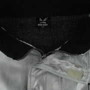 Vintage - Silver Bad Boy U.S.A. Long Jacket 1990s Medium Vintage Retro