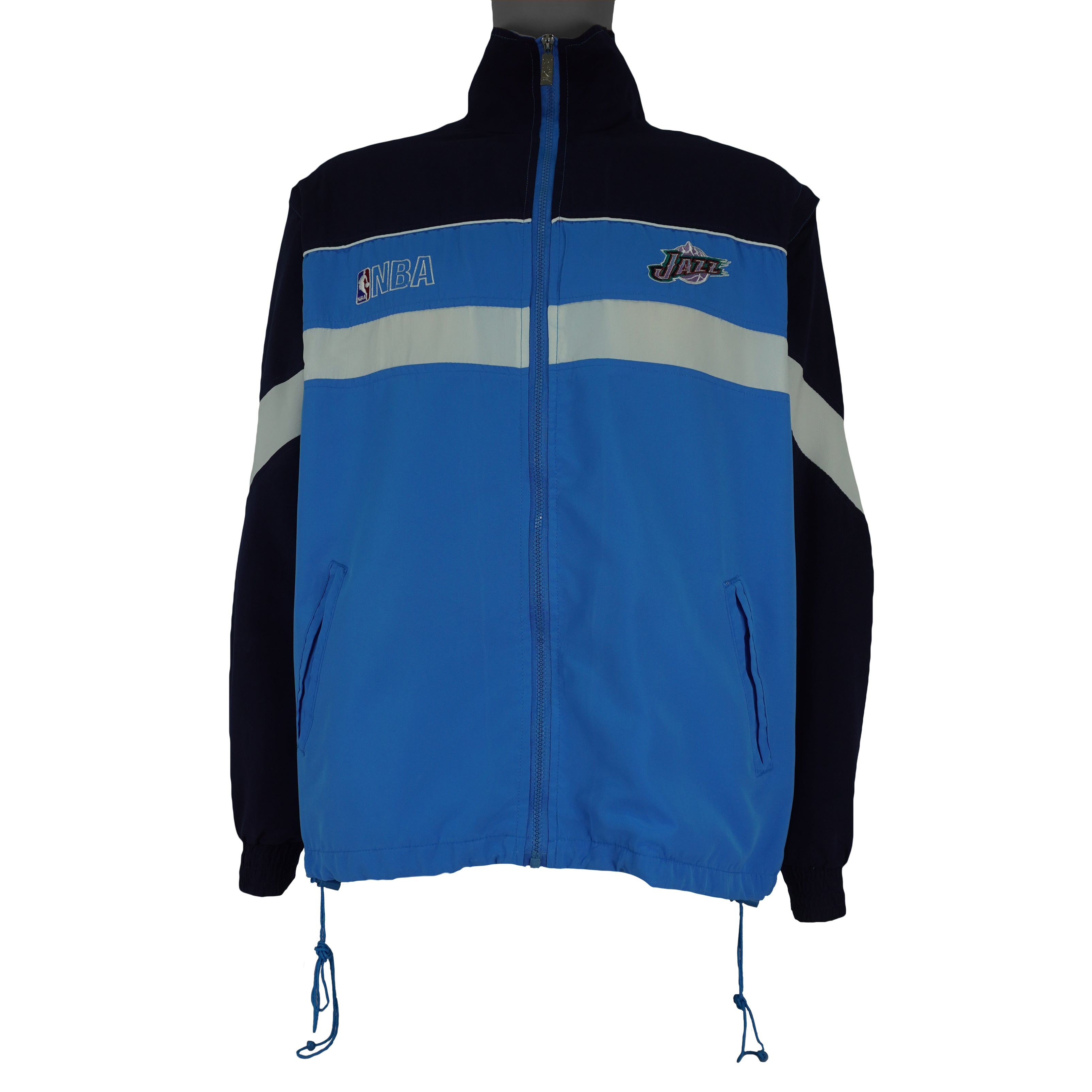 NBA - Utah Jazz Spell-Out Convertible Jacket 1990s Medium Vintage Retro Basketball