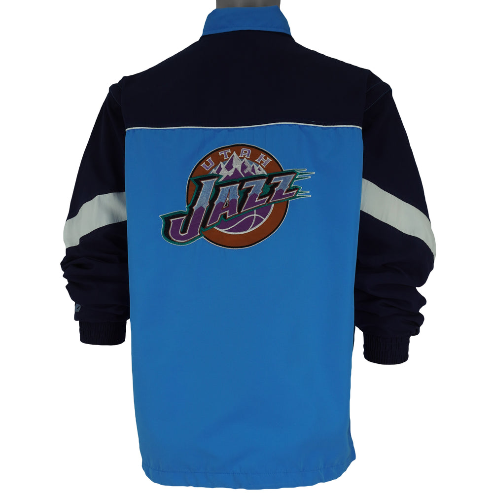 NBA - Utah Jazz Spell-Out Convertible Jacket 1990s Medium Vintage Retro Basketball