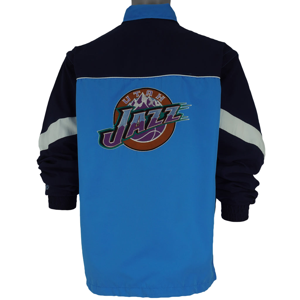NBA - Utah Jazz Spell-Out Convertible Jacket 1990s Medium Vintage Retro Basketball