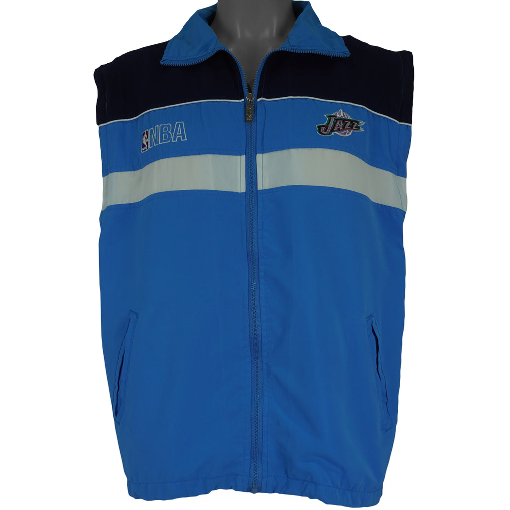 NBA - Utah Jazz Spell-Out Convertible Jacket 1990s Medium Vintage Retro Basketball