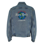 Vintage - Hard Rock Cafe London Embroidered Denim Jacket 1990s X-Large Vintage Retro