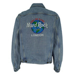 Vintage - Hard Rock Cafe London Embroidered Denim Jacket 1990s X-Large