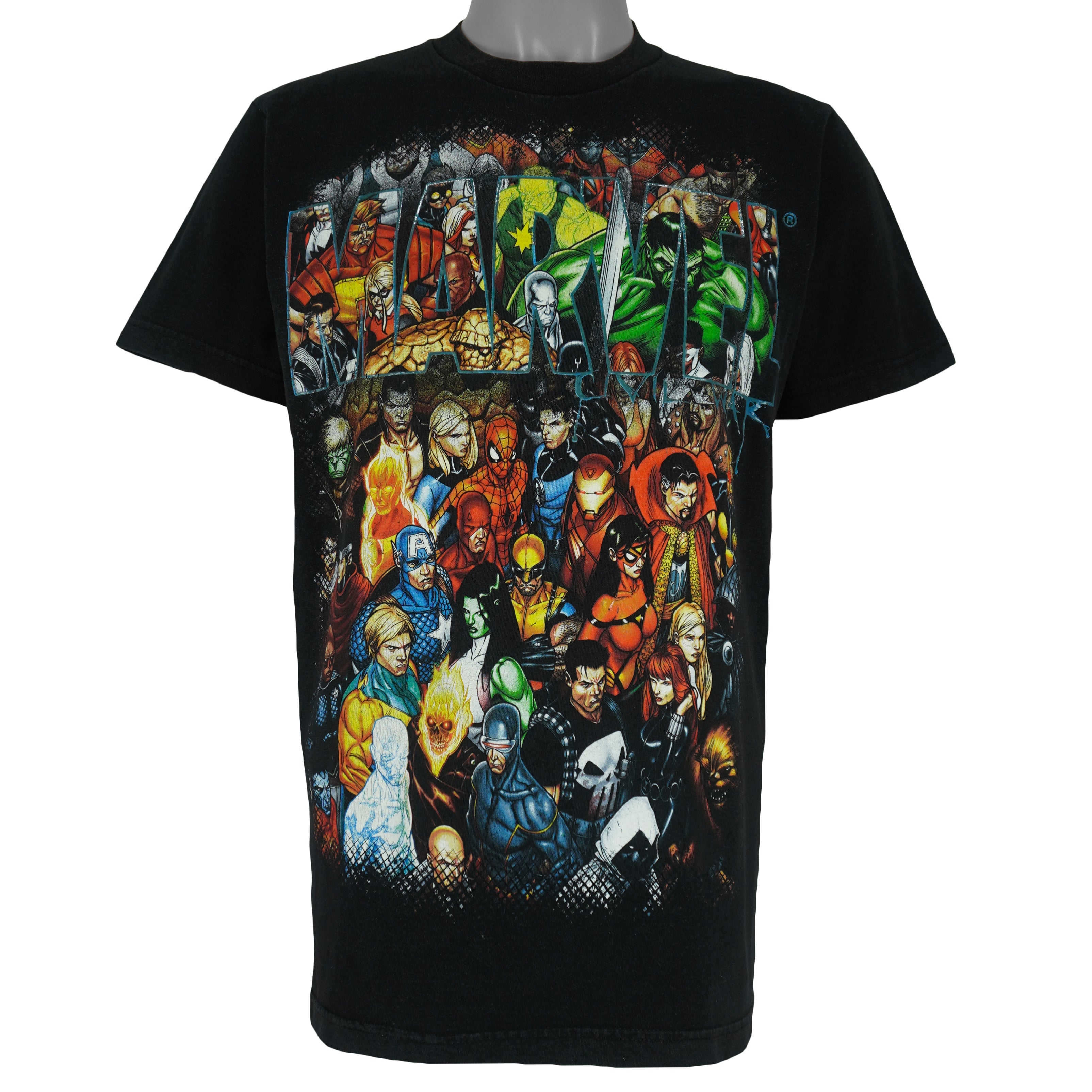 Marvel - Civil War Superheroes T-Shirt 2000s Medium Vintage Retro