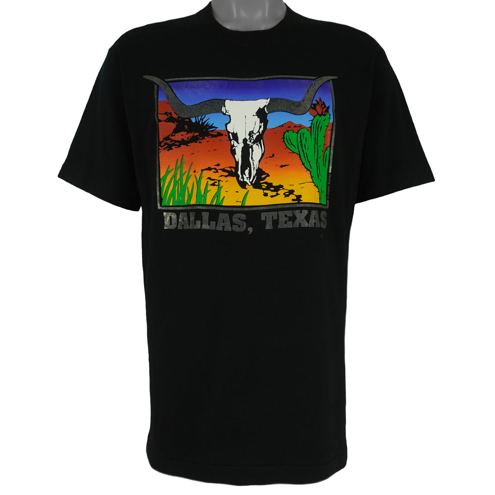 Vintage - Dallas, Texas Longhorn Desert Single Stitch T-Shirt 1990s Large Vintage Retro