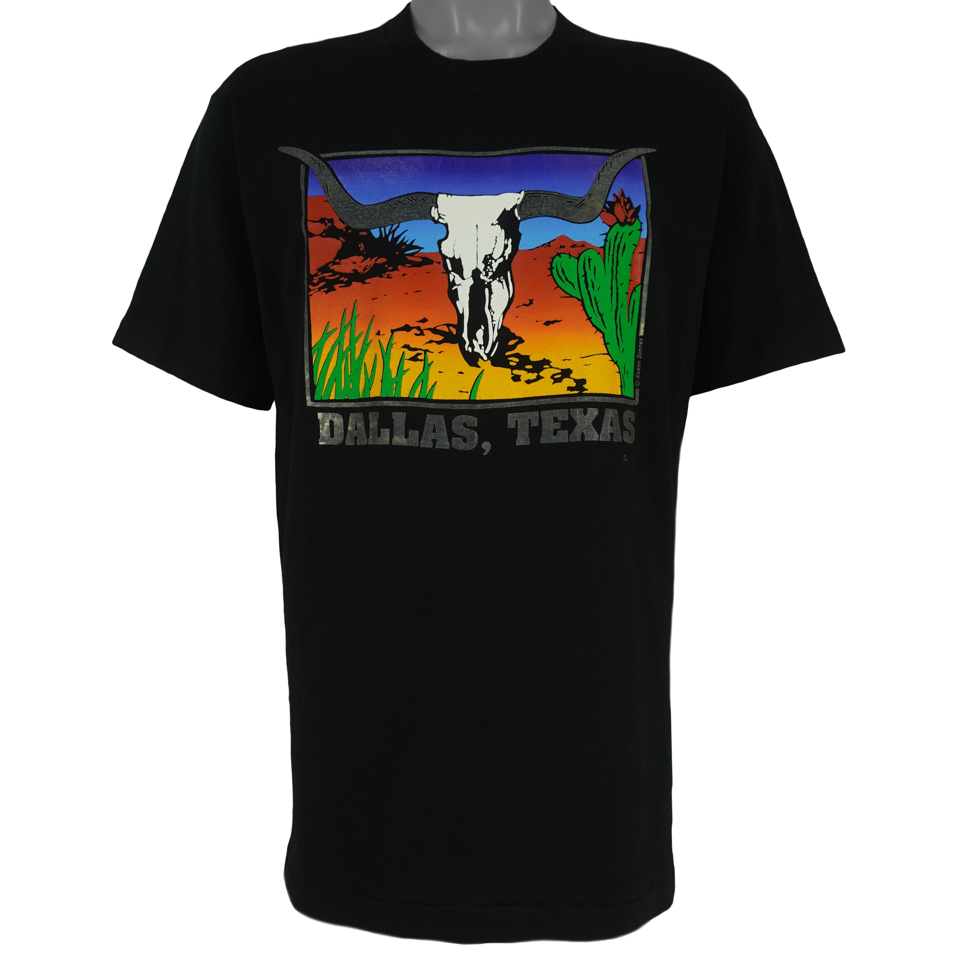 Vintage - Dallas, Texas Longhorn Desert Single Stitch T-Shirt 1990s Large Vintage Retro