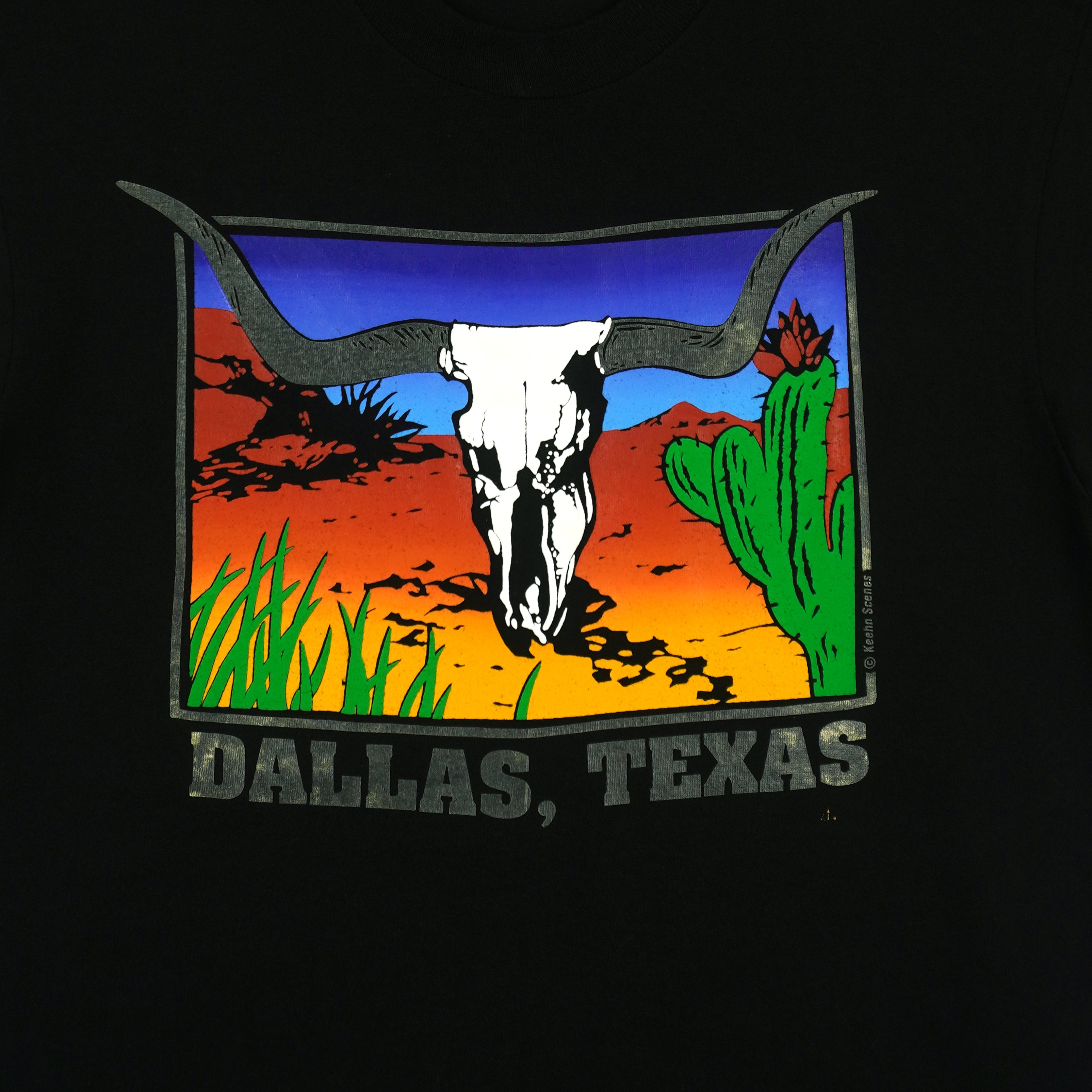 Vintage - Dallas, Texas Longhorn Desert Single Stitch T-Shirt 1990s Large Vintage Retro
