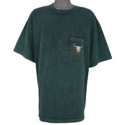 Harley Davidson - Yellowstone Bozeman Montana Cowboy T-Shirt 1990s X- Large Vintage Retro