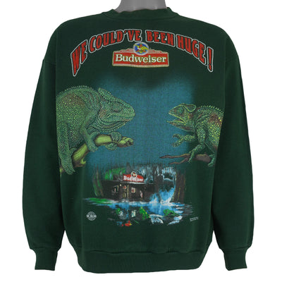 Budweiser (Tultex) - We Could Have Been Huge Lizards Sweatshirt 1997 Large