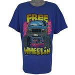 Vintage (SSI) - Free Wheelin' Monster Truck T-Shirt 1993 X-Large