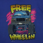 Vintage (SSI) - Free Wheelin' Monster Truck T-Shirt 1993 X-Large Vintage Retro