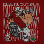 NCAA (Nutmeg) - Wisconsin Badgers, Rose Bowl T-Shirt 1990s Large Vintage Retro