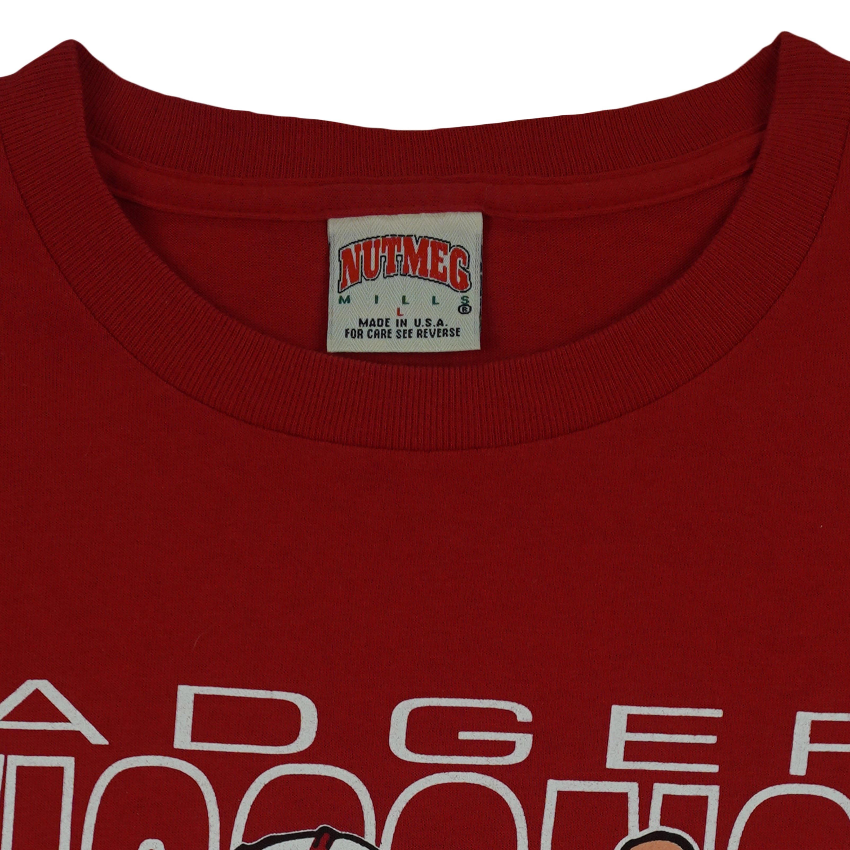 NCAA (Nutmeg) - Wisconsin Badgers, Rose Bowl T-Shirt 1990s Large Vintage Retro