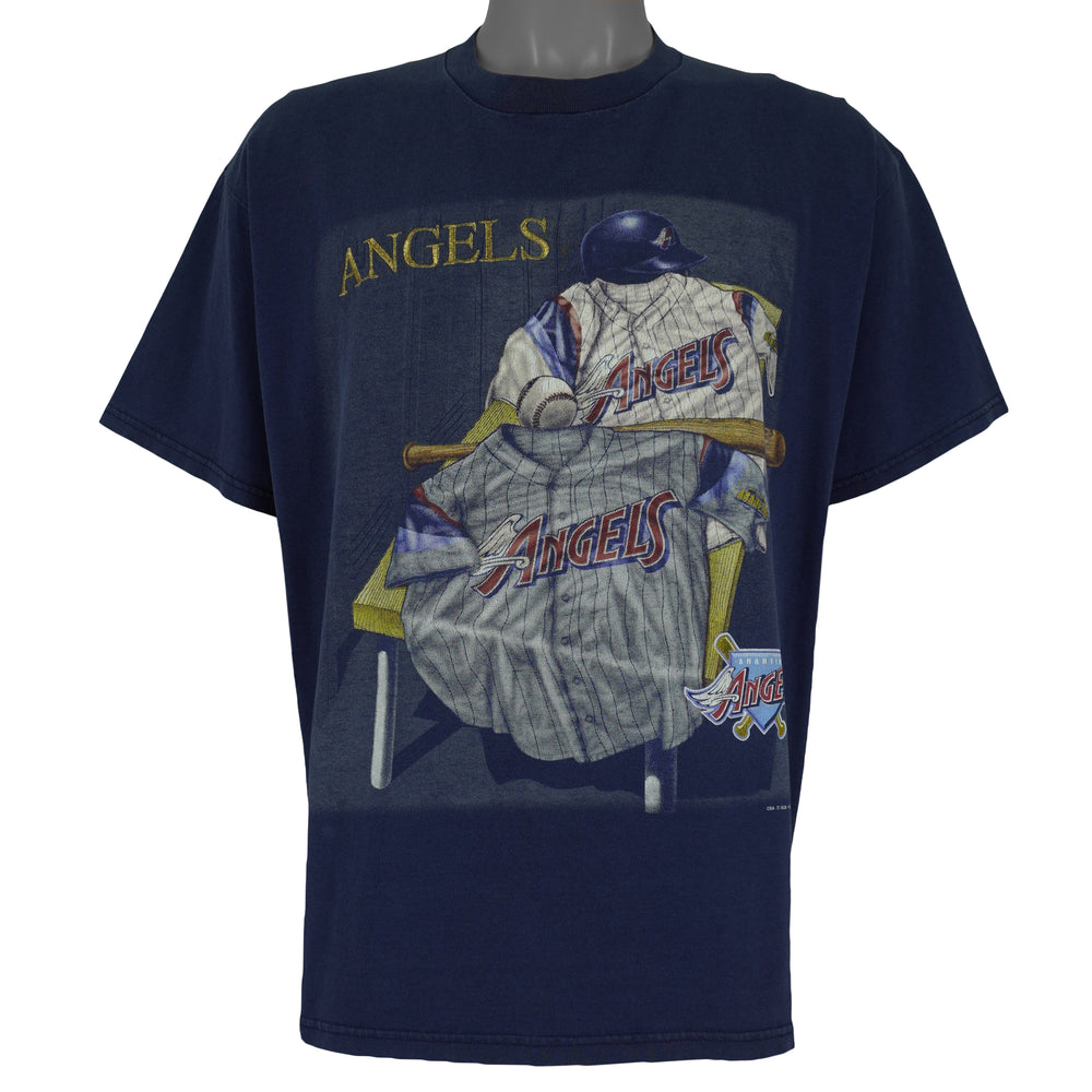 MLB (CSA) - California Angels Locker Room T-Shirt 1998 Large vintage retro baseball