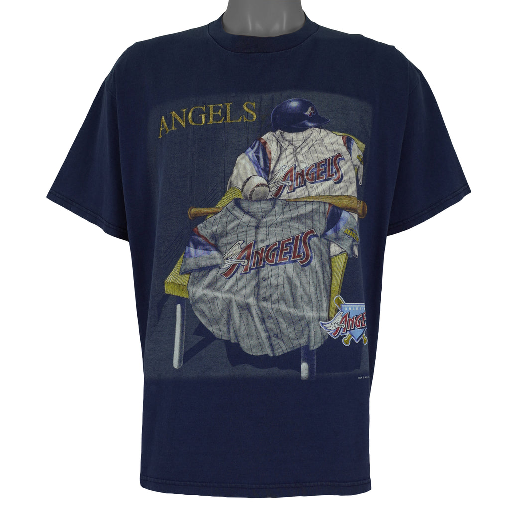 MLB (CSA) - California Angels Locker Room T-Shirt 1998 Large vintage retro baseball