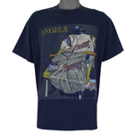 MLB (CSA) - California Angels Locker Room T-Shirt 1998 Large vintage retro baseball