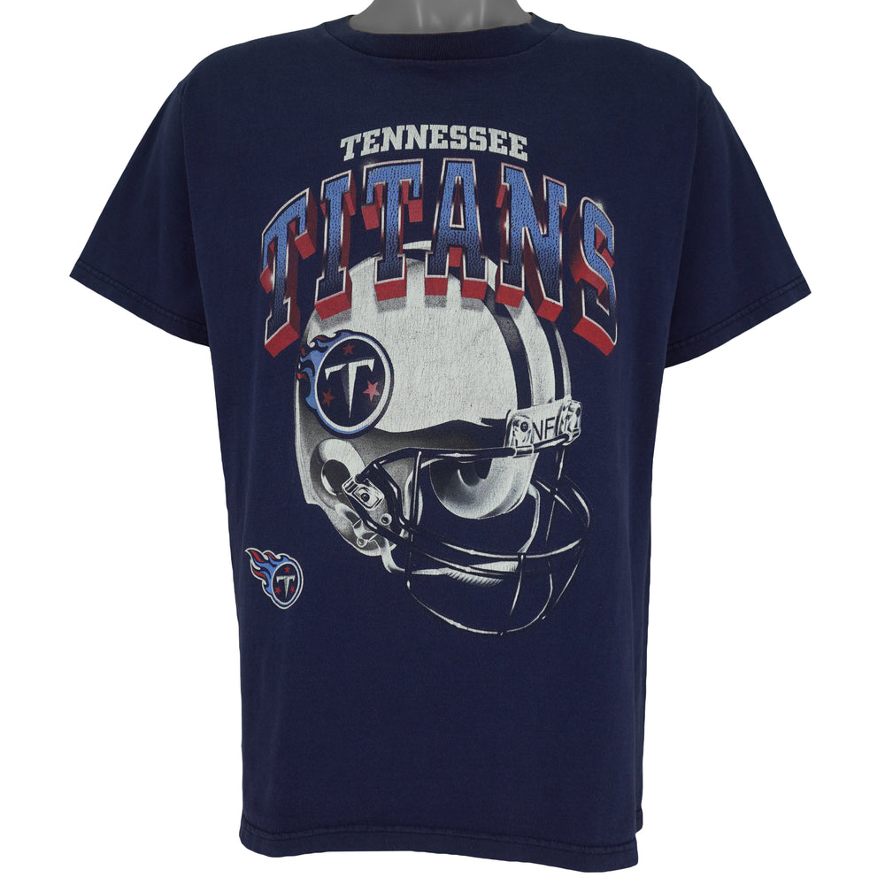 NFL (Dynasty) - Tennessee Titans Helmet T-Shirt 1990s Large Vintage Retro Football
