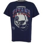 NFL (Dynasty) - Tennessee Titans Helmet T-Shirt 1990s Large Vintage Retro Football