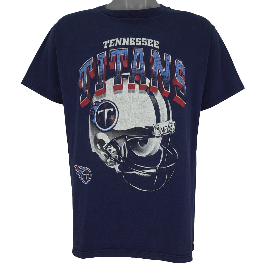 NFL (Dynasty) - Tennessee Titans Helmet T-Shirt 1990s Large Vintage Retro Football