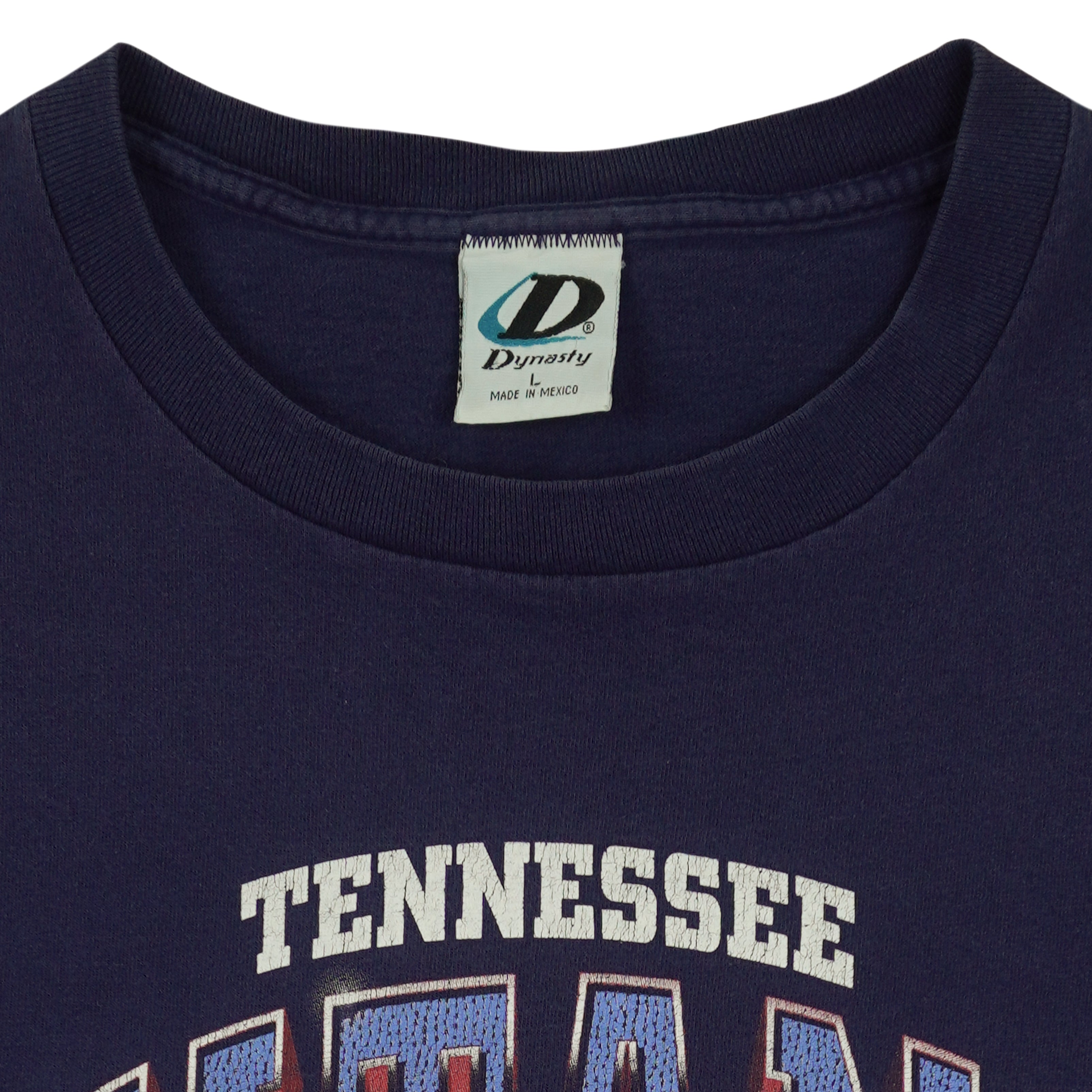 NFL (Dynasty) - Tennessee Titans Helmet T-Shirt 1990s Large Vintage Retro Football