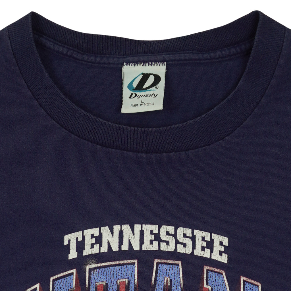 NFL (Dynasty) - Tennessee Titans Helmet T-Shirt 1990s Large Vintage Retro Football