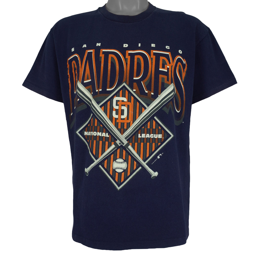 MLB (Hanes) - San Diego Padres T-Shirt 1995 Large Vintage Retro Baseball