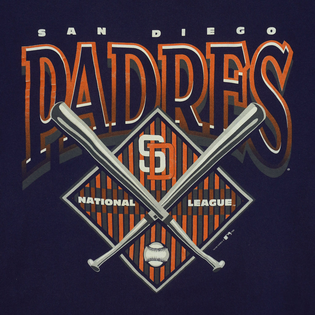 MLB (Hanes) - San Diego Padres T-Shirt 1995 Large Vintage Retro Baseball