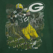 NFL (Sport Attack) - Green Bay Packers, Reggie White T-Shirt 1996 Large Vintage Retro Football
