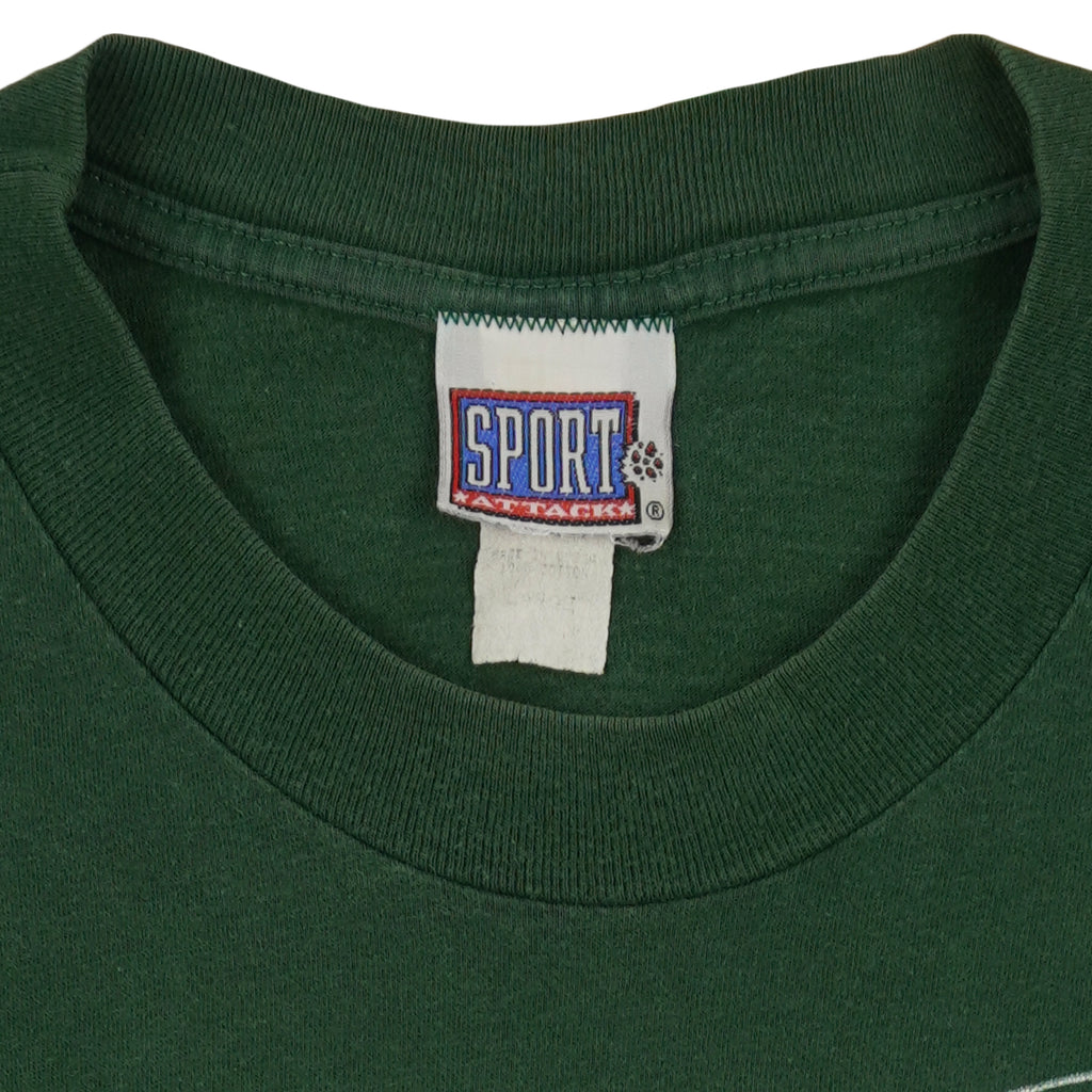 NFL (Sport Attack) - Green Bay Packers, Reggie White T-Shirt 1996 Large Vintage Retro Football