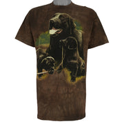 Vintage (The Mountain) - Labrador Retriever Tie-Dye T-Shirt 1990s Medium Vintage Retro