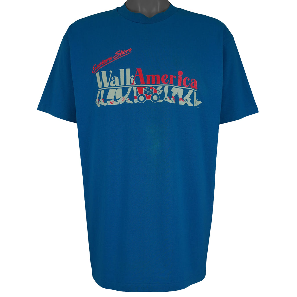 Vintage (Hanes) - Eastern Shore Walk America T-Shirt 1990s X-Large Vintage Retro