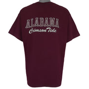 NIKE - NCAA University of Alabama Crimson Tide T-Shirt 1990s X-Large Vintage Retro