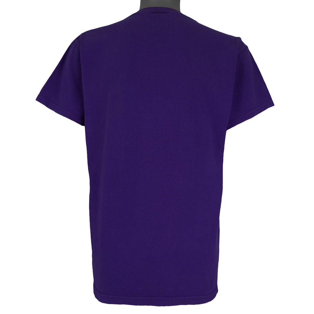 MLB (Dynasty) - Purple Colorado Rockies T-Shirt 2002 Medium Vintage Retro Baseball