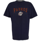 MLB (Pro Player) - San Diego Padres Embroidered T-Shirt 1998 Large Vintage Retro Baseball