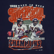 NFL (Sport Attack) - Denver Broncos Super Bowl Champions T-Shirt 1999 X-Large Vintage Retro Football