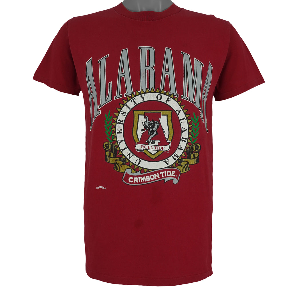 NCAA (Nutmeg) - Red Alabama Crimson Tide T-Shirt 1990s Large Vintage Retro