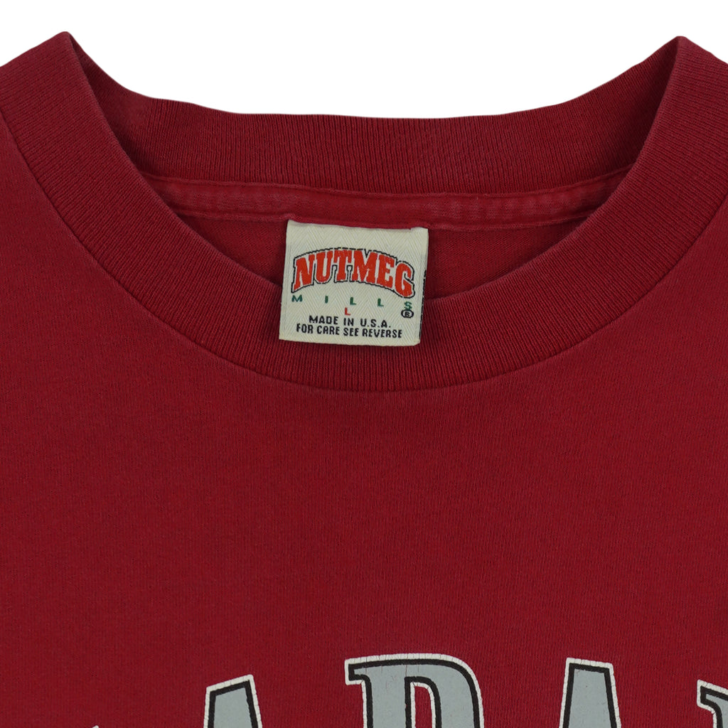 NCAA (Nutmeg) - Red Alabama Crimson Tide T-Shirt 1990s Large Vintage Retro