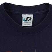MLB (Dynasty) - Detroit Tigers Helmets T-Shirt 2002 Large Vintage Retro Baseball