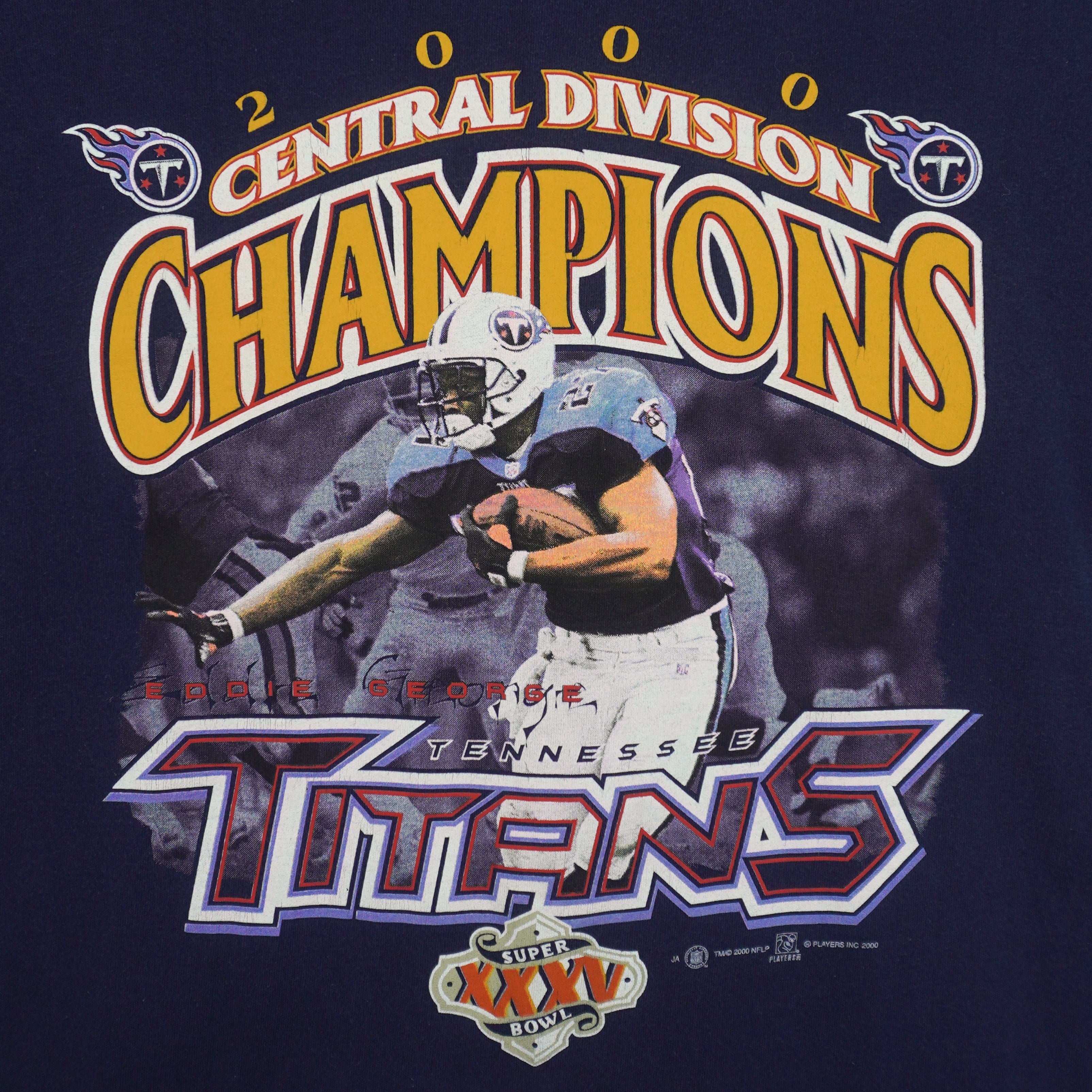 NFL (All Sport) - Tennessee Titans, Super Bowl XXXV Shirt 2000 X-Large Vintage Retro Football