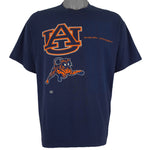 NCAA (Tee Jays) - Auburn Tigers Single Stitch T-Shirt 1990s X-Large Vintage Retro