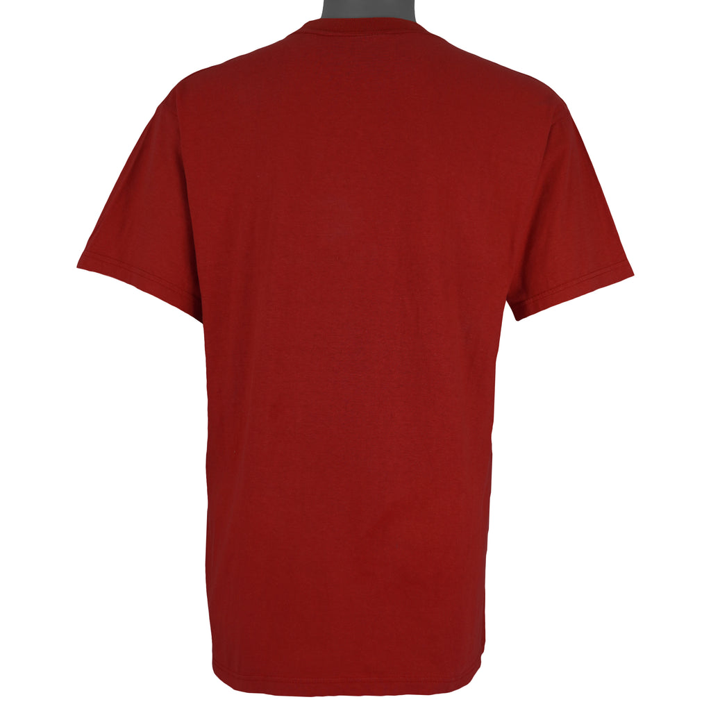 NFL (Competitor) - Red San Francisco 49ers Spell-Out T-Shirt 1994 Large Vintage Retro Football