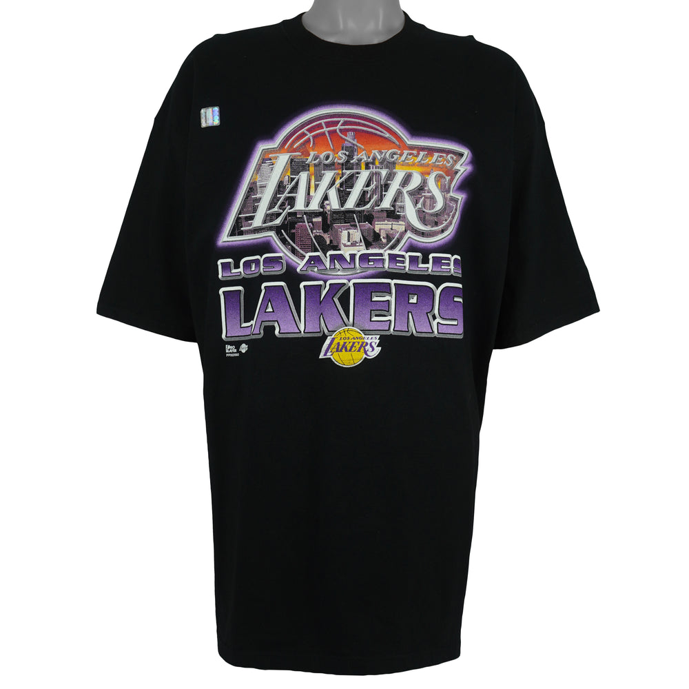 NBA (Pro Player) - Los Angeles Lakers Skyline Deadstock T-Shirt 1990s XX-Large Vintage Retro Basketball