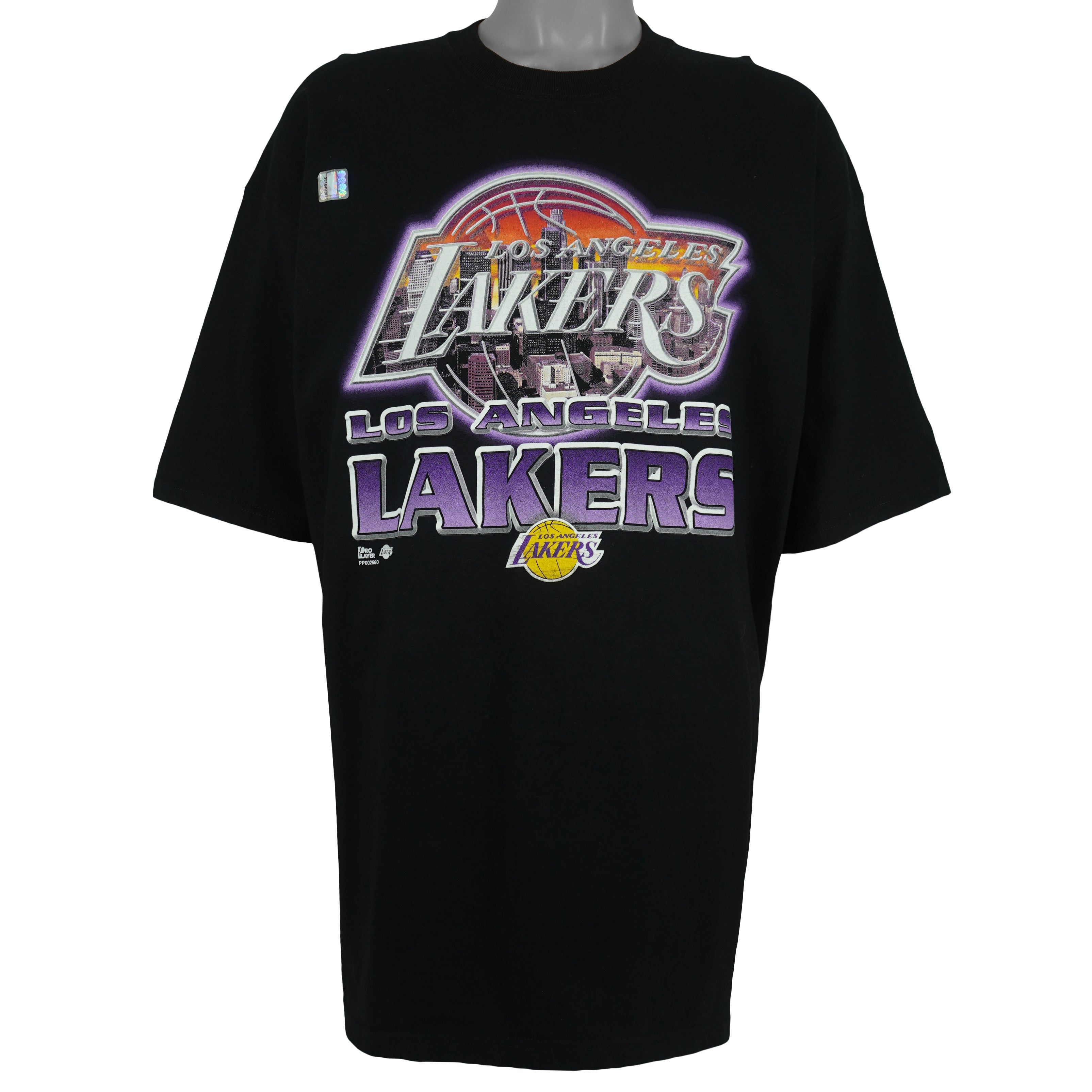NBA (Pro Player) - Los Angeles Lakers Skyline Deadstock T-Shirt 1990s XX-Large Vintage Retro Basketball