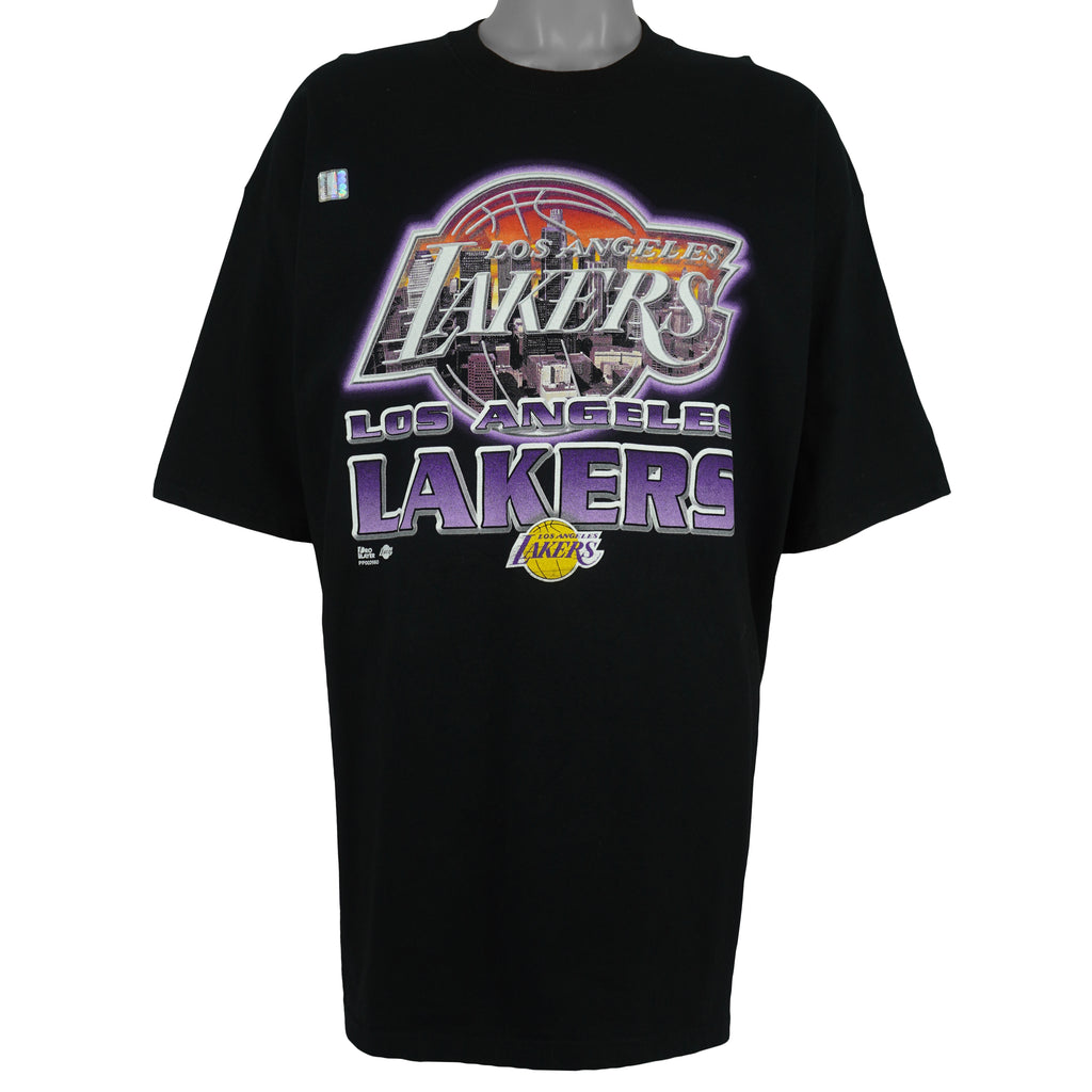 NBA (Pro Player) - Los Angeles Lakers Skyline Deadstock T-Shirt 1990s XX-Large Vintage Retro Basketball