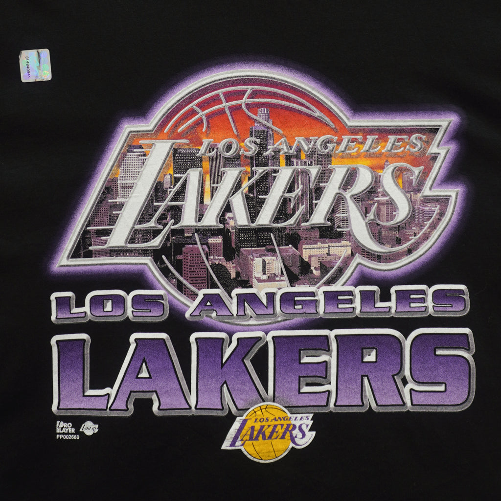 NBA (Pro Player) - Los Angeles Lakers Skyline Deadstock T-Shirt 1990s XX-Large Vintage Retro Basketball