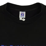 NHL (Logo 7) - Tampa Bay Lightning, Kick Ice Spell-Out T-Shirt 1992 Large Vintage Retro Hockey