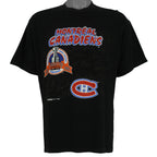NHL (Trench) - Montreal Canadiens Stanley Cup T-Shirt 1993 X-Large Vintage Retro Hockey