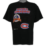 NHL (Trench) - Montreal Canadiens Stanley Cup Autographed T-Shirt 1993 X-Large